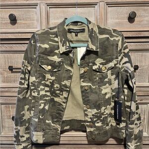 Prosperity Jolene Stretch Camouflage Denim Jacket